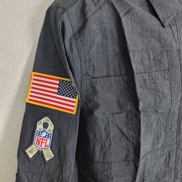Nike Pittsburgh Steelers NFL Football Salute To Service Full Zip-Up Jacket Mens - Picture 9 of 11